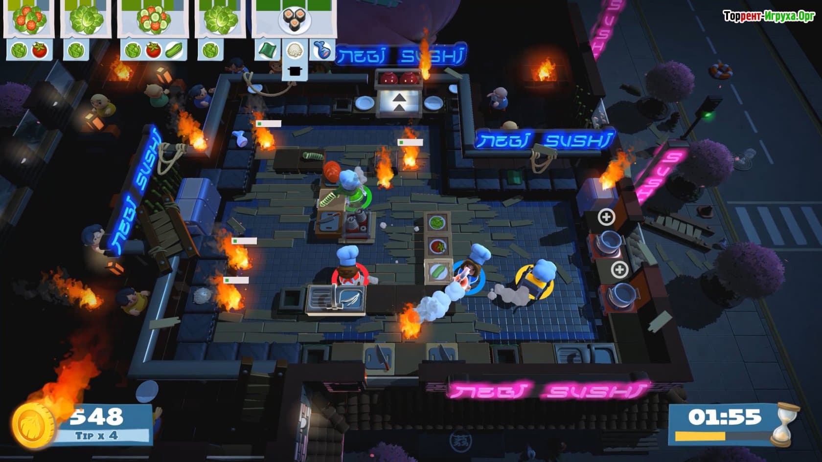 Overcooked! 2 Suns Out Buns Out PC Version Full Game Setup Free Download